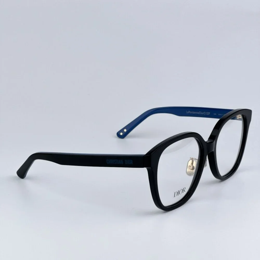 Dior LAPARISIENNEDIORO S3F 1000 BRAND NEW Eyeglasses Black Blue Women Geometric